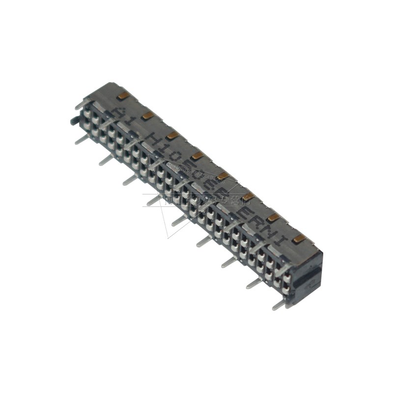 144663板对板连接器1.0mm间距50pos 2*25p 信号高速接插件ERNI