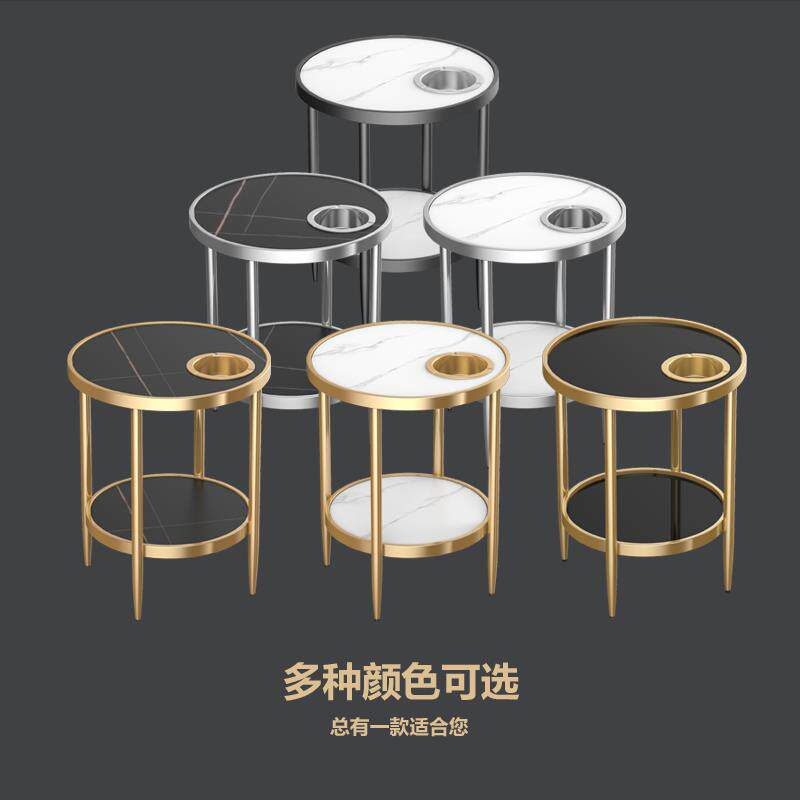 麻将机茶几棋牌室茶水架麻将桌旁边角几置物架茶台轻奢简约小茶几