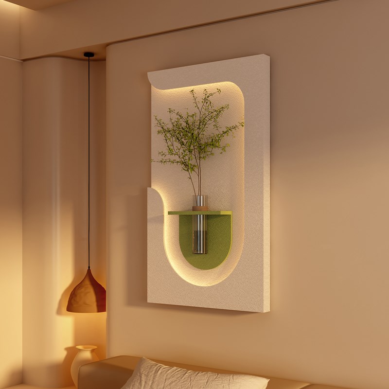 水培绿植装饰画墙壁灯入户玄关客厅背景墙书房挂画新款高端走廊画