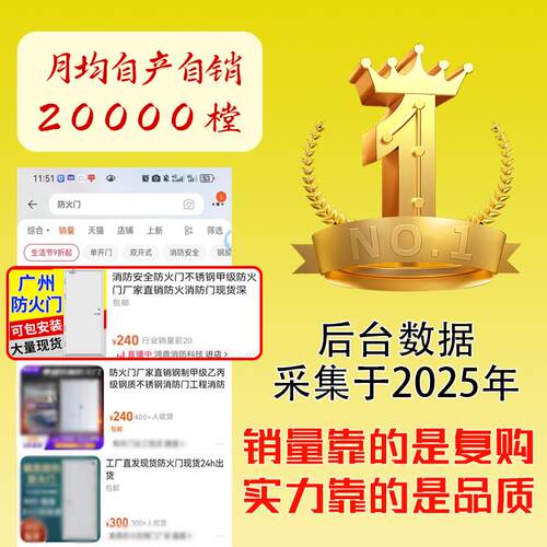广东江门防火门厂家直销甲乙级钢制质不锈钢木纹单双开关消防安全