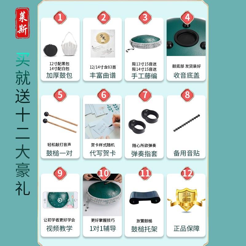 民族空灵鼓15音色空鼓钢舌鼓学生初学者乐器敲击高音鼓专业忘忧鼓
