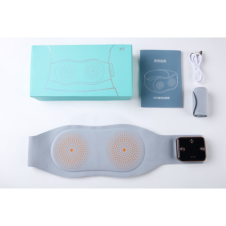 SKG同款按摩腰带ems脉冲腰椎按摩仪腹部甩脂健身仪家用揉腹仪