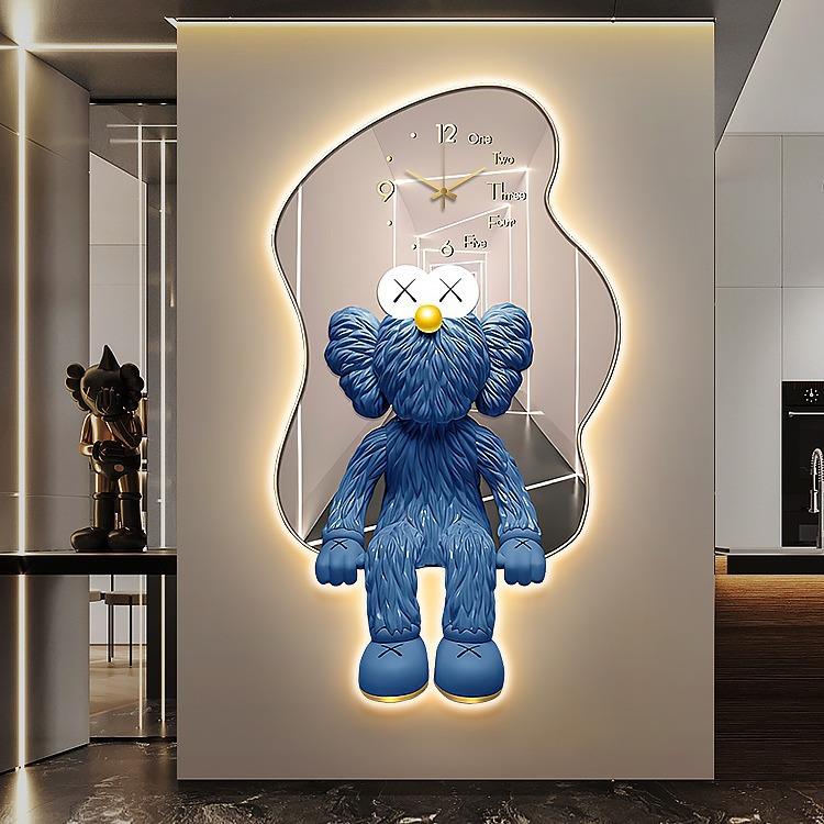XG-05140现代轻奢画led户氛围灯精雕画入挂玄关走廊带灯装饰卡通