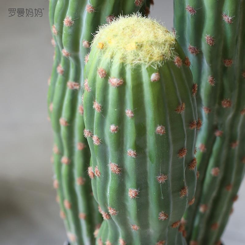 北欧仿真植物仙人掌盆栽量天尺仙人柱假绿植落地摆件装饰跨境