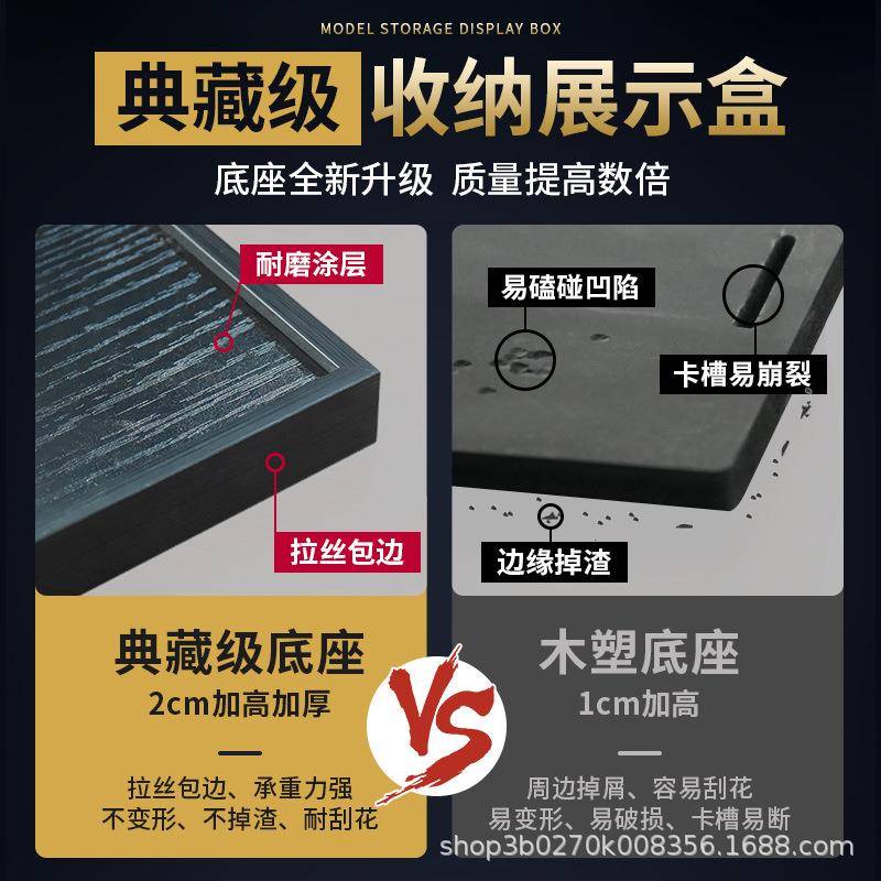 亚克力展示盒RASTAR/星辉帕加尼机械组积木车模型高透明防尘罩子