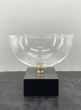 简现代白大理EJJ石玻璃盘花黑瓶茶果几摆件创意约花插家居装饰