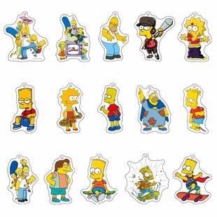 辛普森一家The simpsons 卡通动漫周边可爱书包亚克力钥匙扣挂件