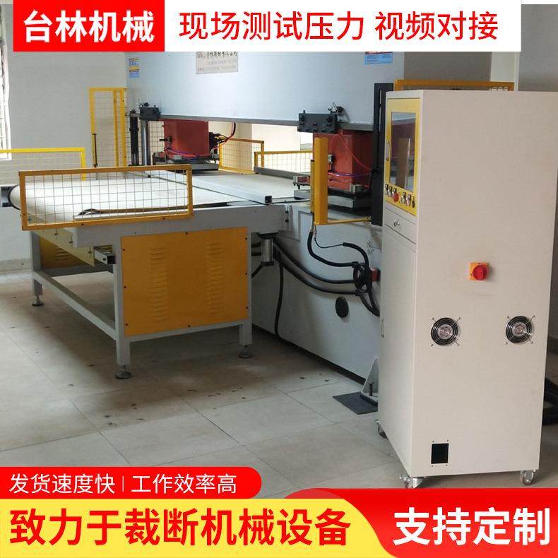 珍珠棉智能裁断机双头多刀智能裁断机海绵双边自动送料裁断机