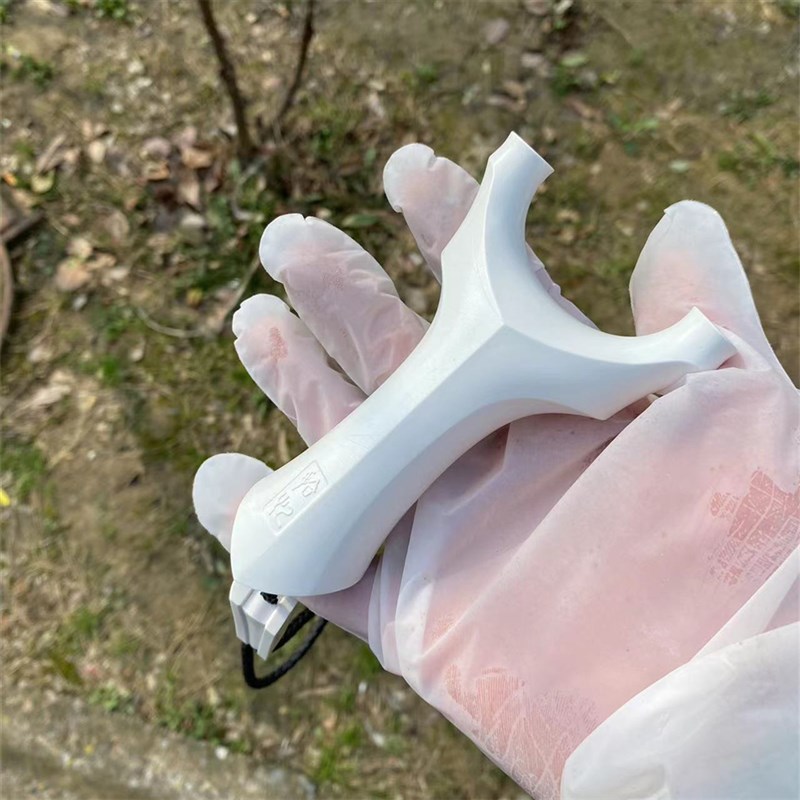 瓷白树脂c天罡弹弓圆头扁皮户外高精准练手反曲手工打钢珠出口越