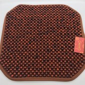 汽车木珠坐垫 汽车凉垫 越南花梨木木珠坐垫底部带硅胶防滑垫