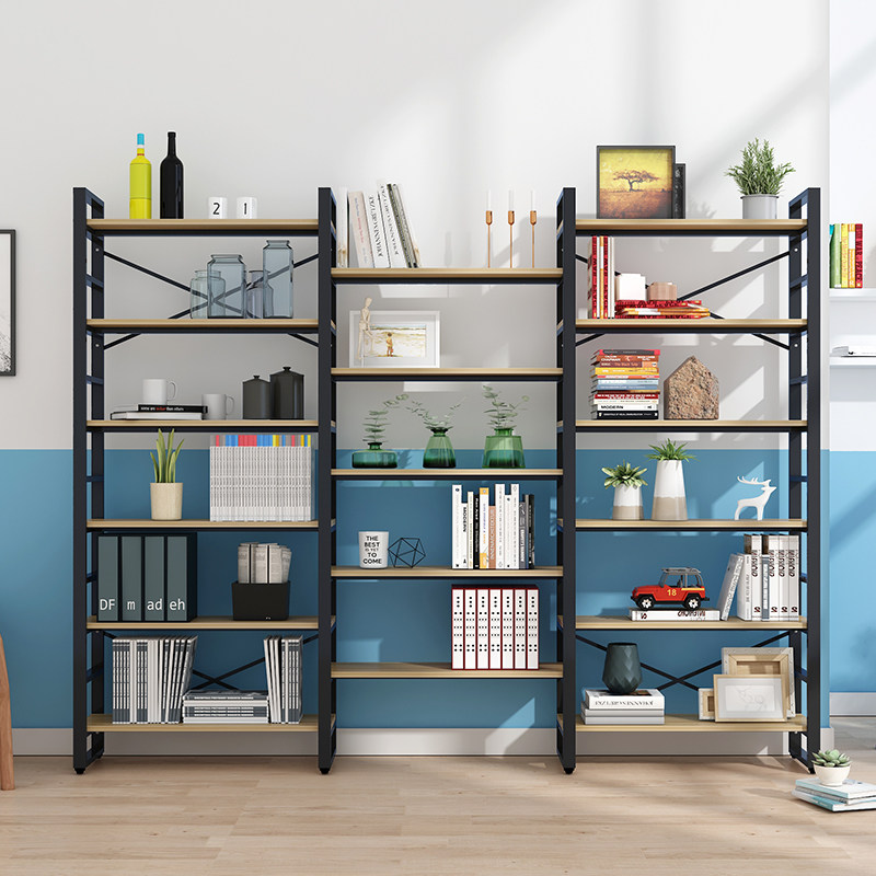 铁艺货架子简易书柜书架置物架简约落地多层现代经济型家用学生,住宅家具,书架,淘宝优惠券,粉丝福利购,淘宝优惠卷
