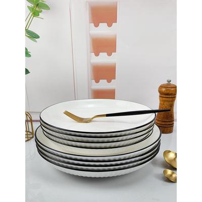 景德镇陶瓷盘子菜盘家用10寸大号釉下彩炒菜碟子装菜大盘子深盘9