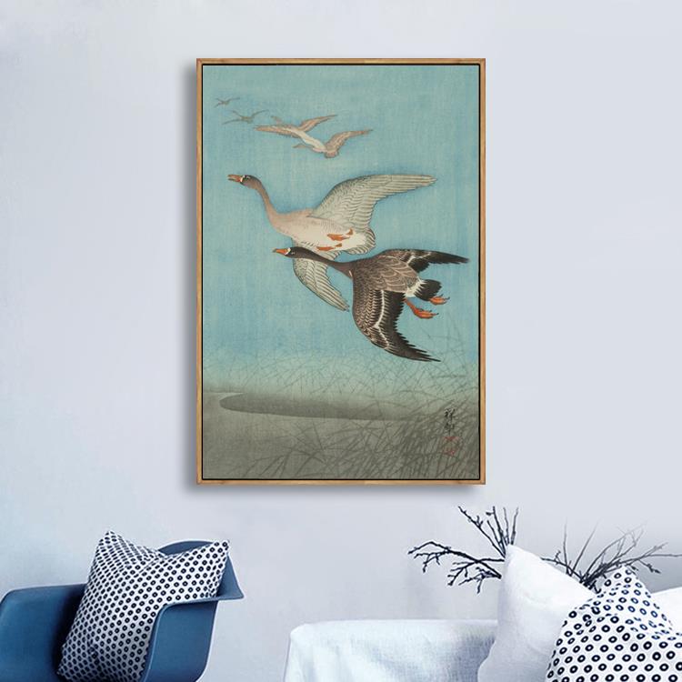 北欧日式简约新中式装饰画客厅沙发背景墙卧室玄关壁画餐厅挂画图片