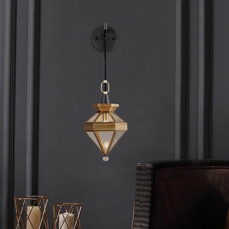 全铜新中式壁灯后现代简约客厅背景墙灯个性创意房间卧室床头灯