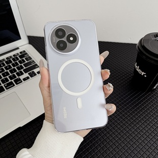 适用红米K80手机壳新款k80pro超薄magsafe磁吸k80至尊版镜头全包k80pro磨砂透明Redmi男女轻奢高级亚克力硬壳