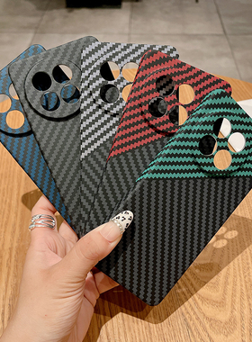 适用一加ace5手机壳碳纤维OnePlusACE5pro凯夫拉1+ace5超薄轻ACE5por全包防摔硬壳磨砂新款高级感创意保护套+