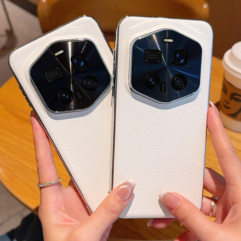 津齐适用于荣耀magic7RSR保时捷版手机壳肤感荔枝纹电镀边荣耀magic7高级感个性时尚magic7奢华简约超薄防摔