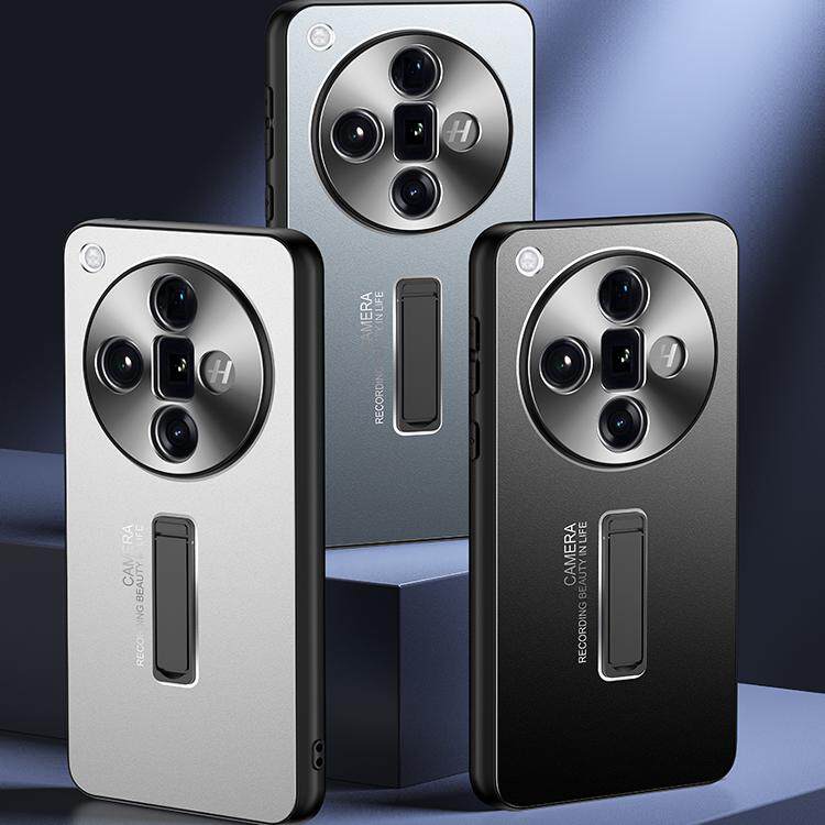 适用oppoFindx7ultra手机壳金属磨砂findx6pro全包镜头防摔保护套简约个性新款合金背板时尚高级感支架外壳潮