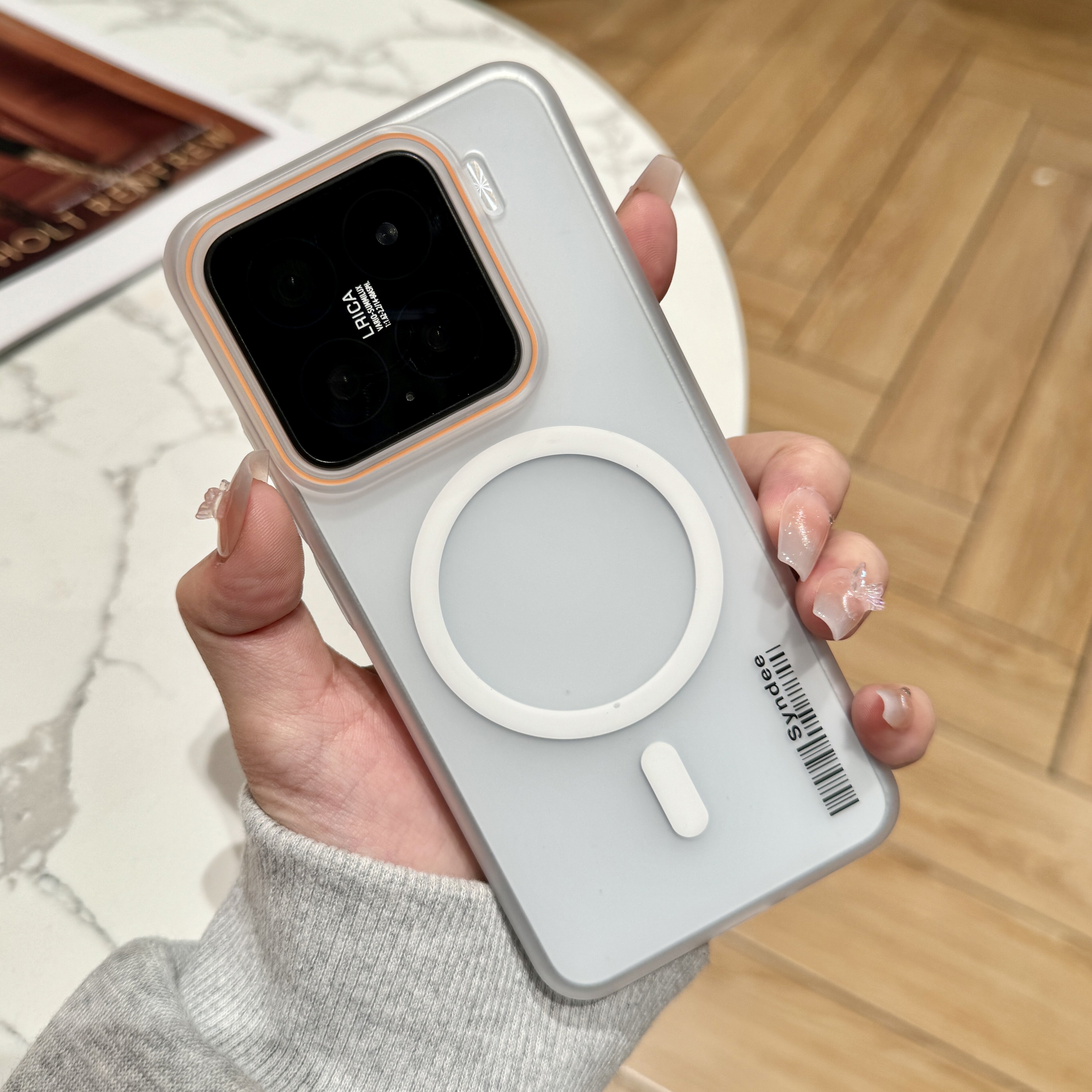 柔砂透色磁吸适用于小米15pro手机壳简约肤感磨砂Xiaomi14pro高级感时尚PC硬壳小米13全包大孔小米15情侣外壳