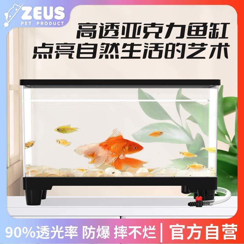 一体式底滤鱼缸背滤底部排水鱼缸鱼缸小型塑料小型透明便宜