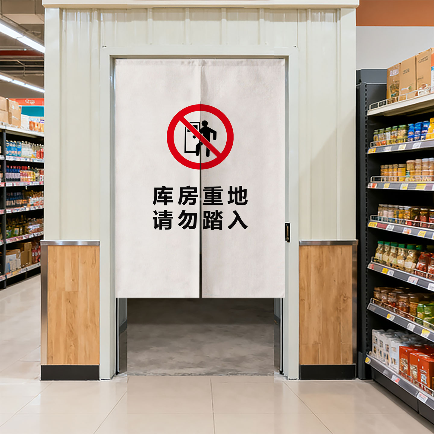 仓库门帘定制库房遮挡帘店铺商用顾客止步储物间帘子杂物间隔断帘