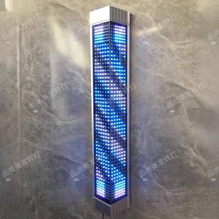 新网红发转灯三角形发廊39078发店LED挂墙超理亮防水美户外广告