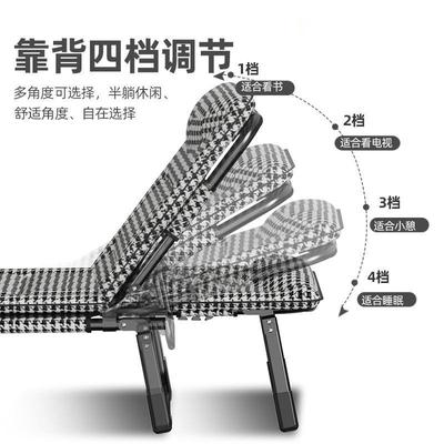 新款午休折人叠床单公LEL室躺椅单人办床陪携护家用便式耐用午睡
