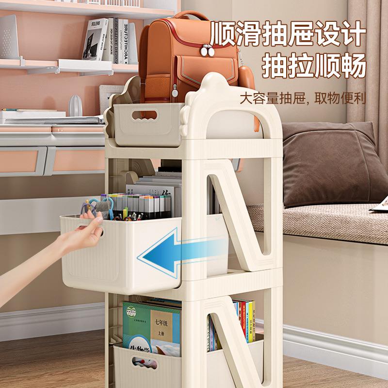 书包置物架可移动多层收纳书架学生放书包玩具落地置