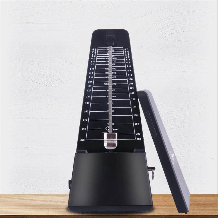 机械节拍器免电池 乐器通用吉他钢琴架子鼓 初学练习节拍器黑色