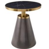 HY-C52现代简约客厅小户型不锈钢酒店茶几轻奢家用圆桌可移动沙发