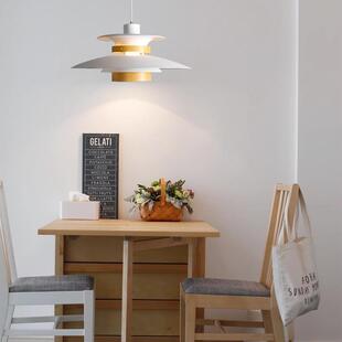 北欧PH5吊灯飞碟灯丹麦经典创意日式仿木现代卧室餐厅吧台吊灯