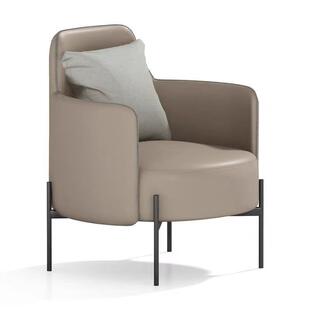 休闲办公沙发单人位现代轻奢酒店接待休闲区银行前台办公接待椅