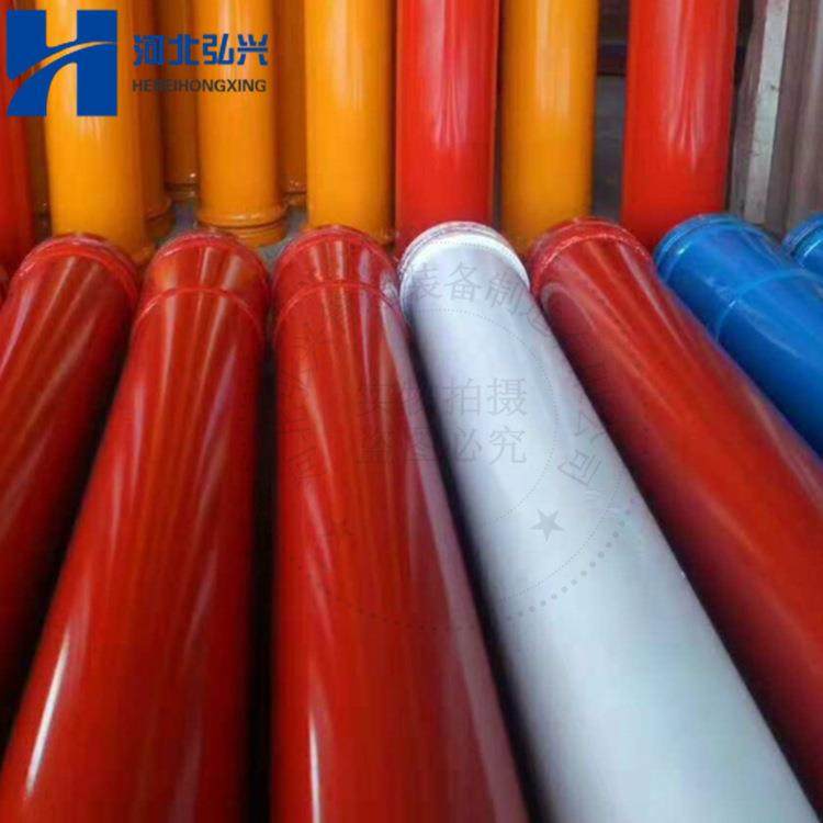 ST52出口泵管 DN125*3000双层泵管 烤漆泵管