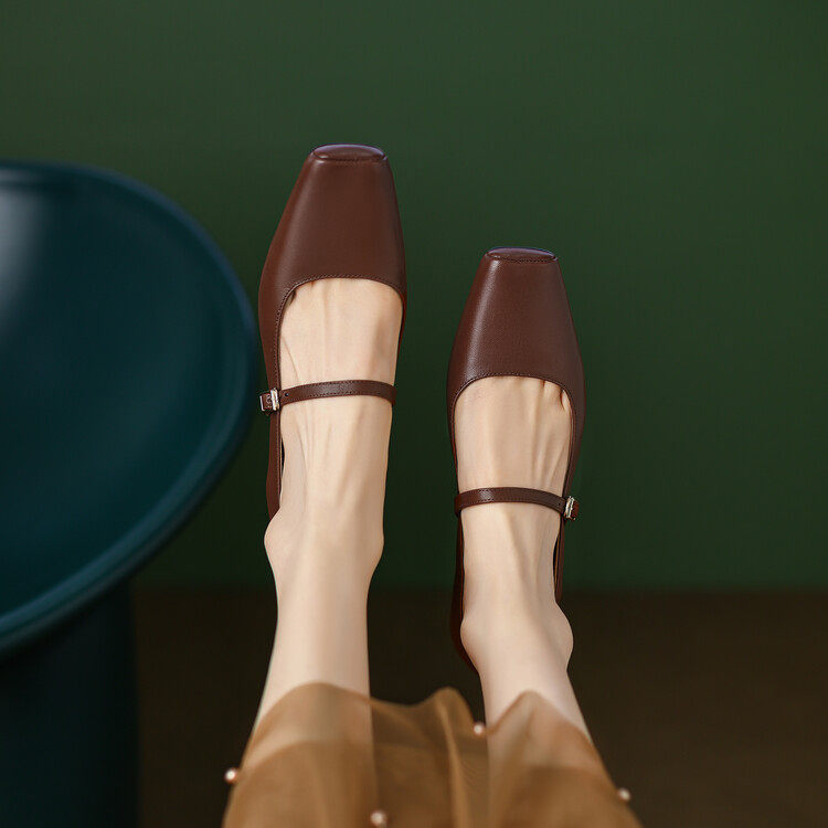 34-42大码女鞋早秋新复古棕色里外全皮浅口单鞋粗跟小方头低帮鞋,户外/登山/野营/旅行用品,登山鞋/徒步鞋,淘宝优惠券,粉丝福利购,淘宝优惠卷