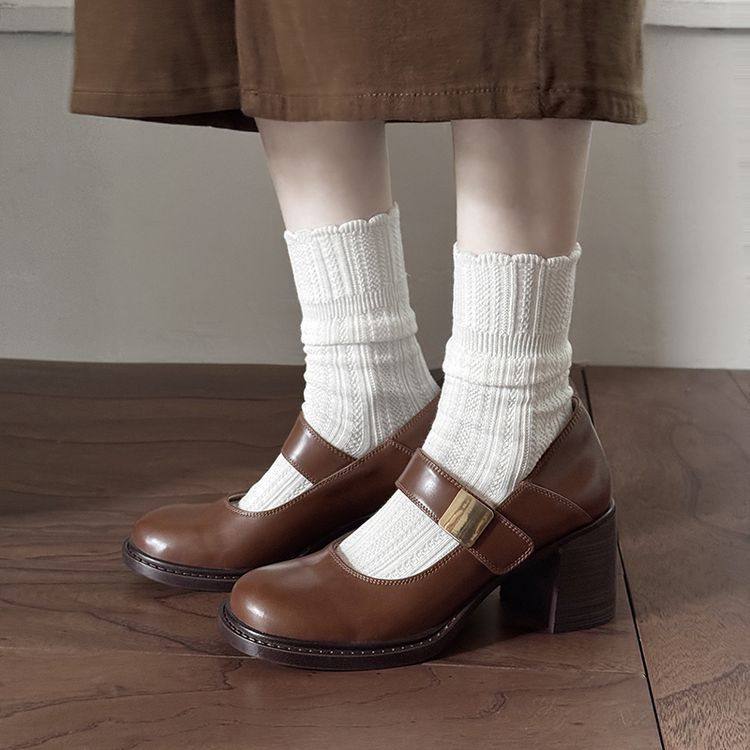 羊皮版~复古玛丽珍小皮鞋女2025年新款法式单鞋设计感小众高跟鞋,户外/登山/野营/旅行用品,登山鞋/徒步鞋,淘宝优惠券,粉丝福利购,淘宝优惠卷