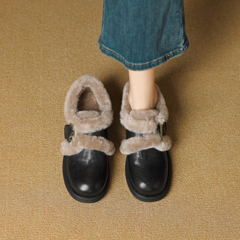 成都手工女鞋加绒乐福鞋女真皮保暖低跟小皮鞋皮带扣深口毛毛单鞋,户外/登山/野营/旅行用品,登山鞋/徒步鞋,淘宝优惠券,粉丝福利购,淘宝优惠卷