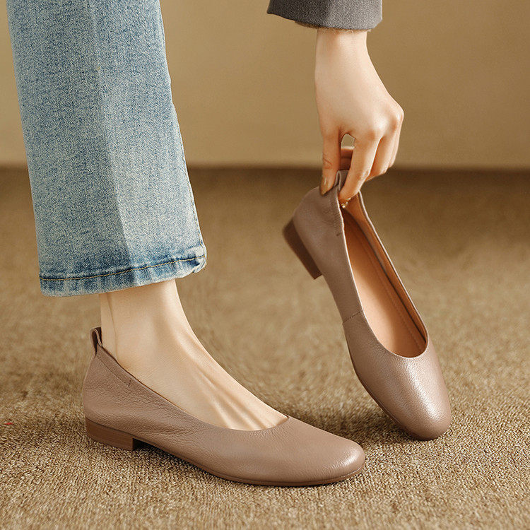 舒适软羊皮休闲平底单鞋女2025春秋新款软底豆豆鞋百搭真皮奶奶鞋,户外/登山/野营/旅行用品,登山鞋/徒步鞋,淘宝优惠券,粉丝福利购,淘宝优惠卷