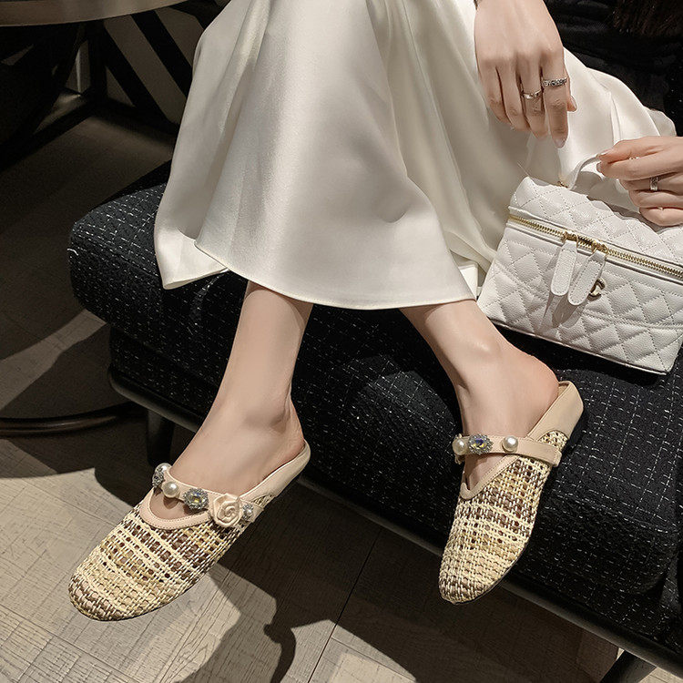 包头拖鞋女2025新款外穿高级感平底圆头懒人鞋浅口单鞋设计感小众,户外/登山/野营/旅行用品,登山鞋/徒步鞋,淘宝优惠券,粉丝福利购,淘宝优惠卷