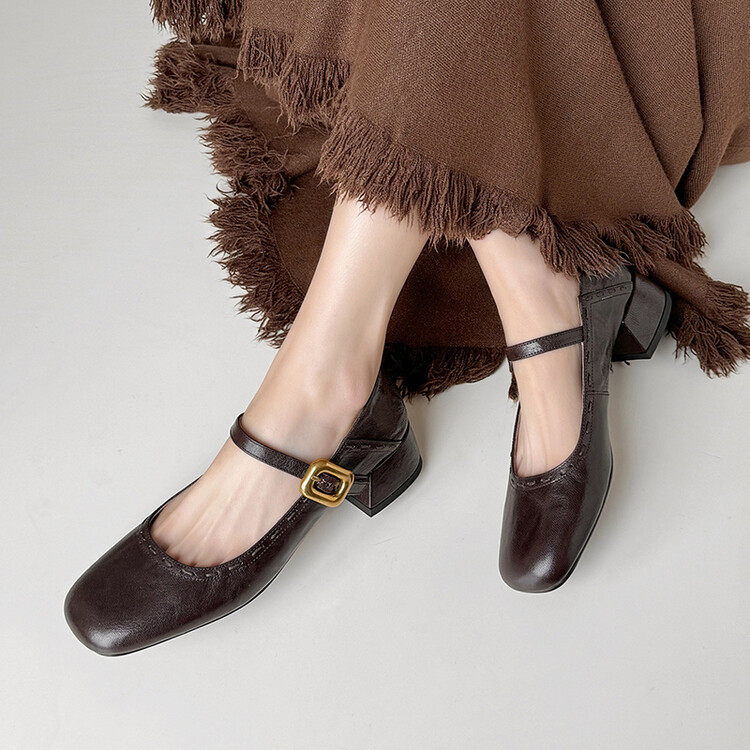 手工牛皮单鞋女春季新款真皮极简复古风中跟一字带玛丽珍鞋平底鞋,户外/登山/野营/旅行用品,登山鞋/徒步鞋,淘宝优惠券,粉丝福利购,淘宝优惠卷