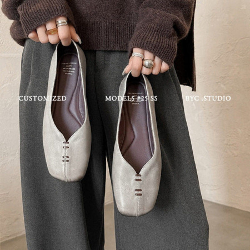 复古擦色浅口玛丽珍平底鞋2026春季新款真皮低跟四季休闲单鞋,户外/登山/野营/旅行用品,登山鞋/徒步鞋,淘宝优惠券,粉丝福利购,淘宝优惠卷