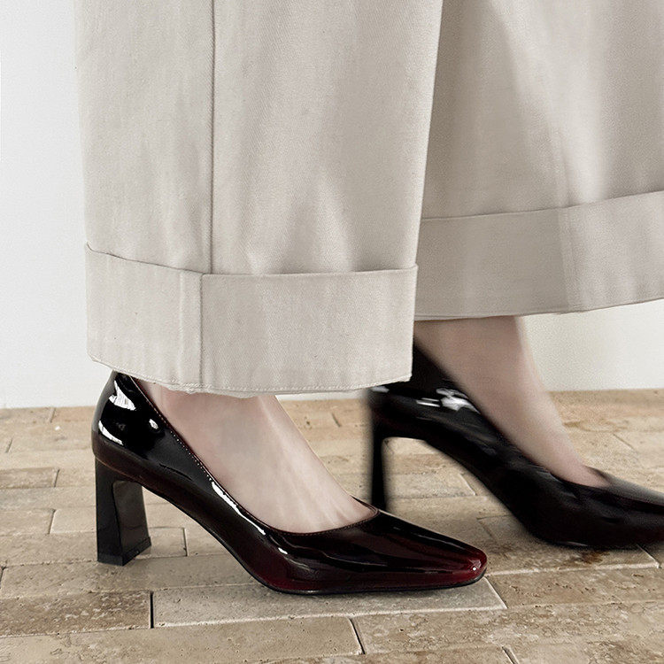 两种跟高通勤时装单鞋女鞋2025秋季新款方头浅口一脚蹬粗高跟鞋子,户外/登山/野营/旅行用品,登山鞋/徒步鞋,淘宝优惠券,粉丝福利购,淘宝优惠卷