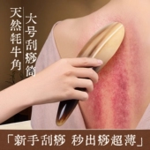 康浦刮痧板全身通用正品 白水牛角筒刮肩颈背部腿部专用中医工具