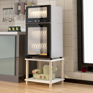 消毒柜置物架厨房微波炉托架底座多层落地洗碗机垫高实木架子