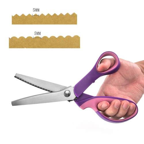 现货牙布剪 布样剪花边剪刀狗牙剪锯齿剪三角剪圆弧剪花纹剪