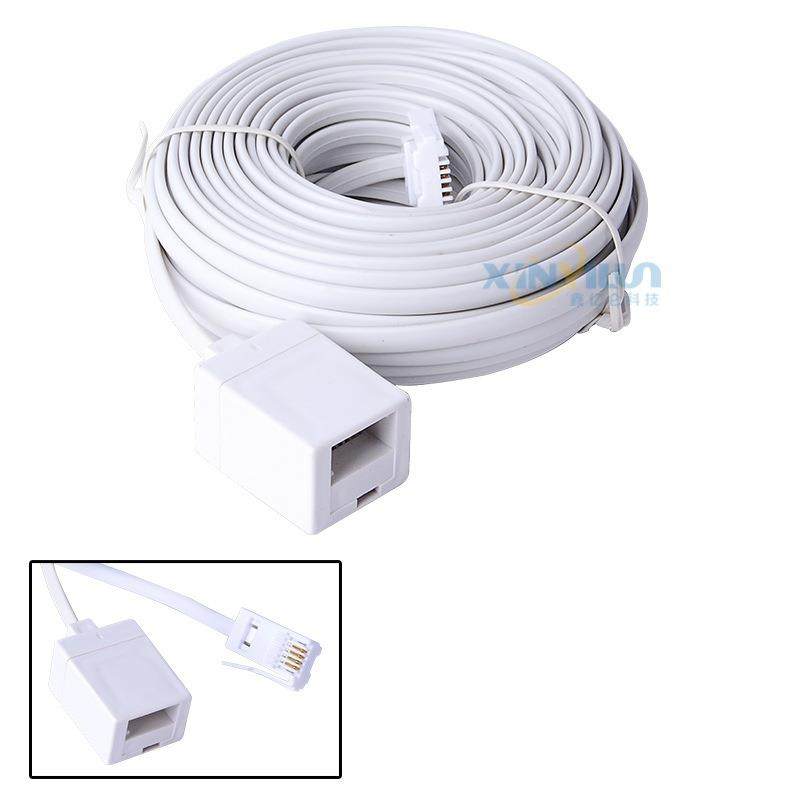 电话线 英式加长线 UK电话连接线 6P4C RJ11 BT 电话延长线 10米