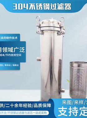 饮用纯净水长期免换滤芯前置折叠过滤器前置碳芯螺纹不锈钢过滤筒