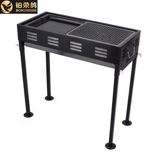 烤架日式 可拆卸燒烤爐長方形燒烤架 大號戶外烤肉架便攜式