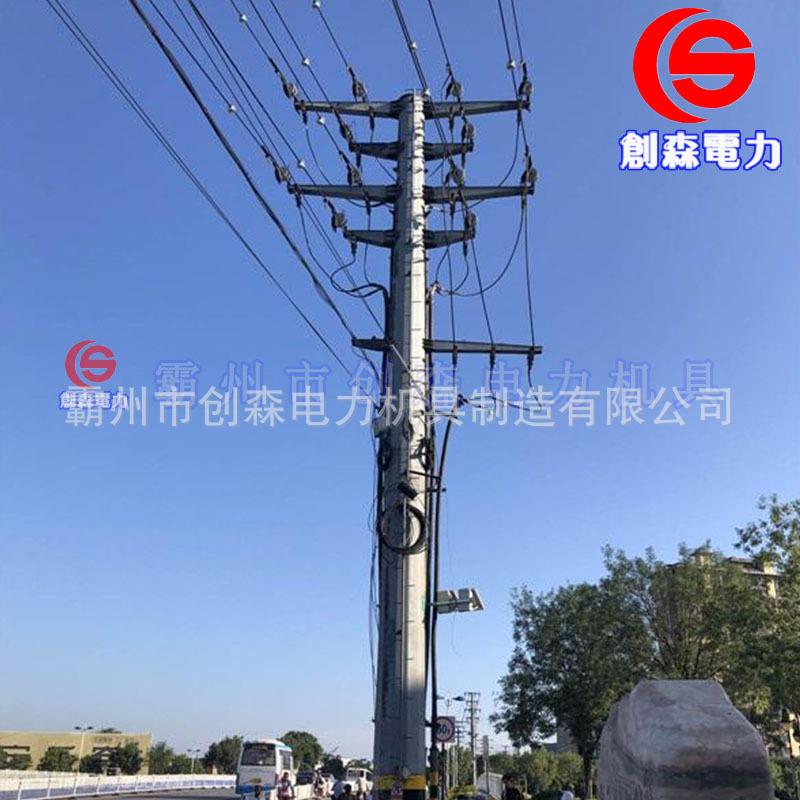 电力杆塔 高压10KV输电钢管杆价格 优质直线钢杆