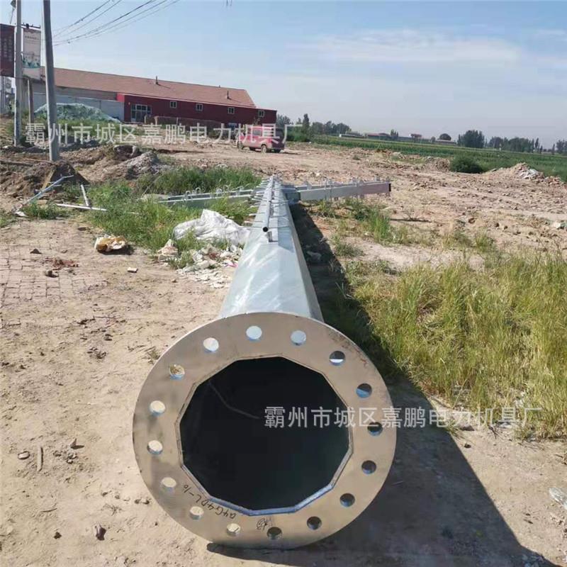 10KV电力钢杆塔生产销售 15米钢电线杆重量 按需选购输变电钢管杆