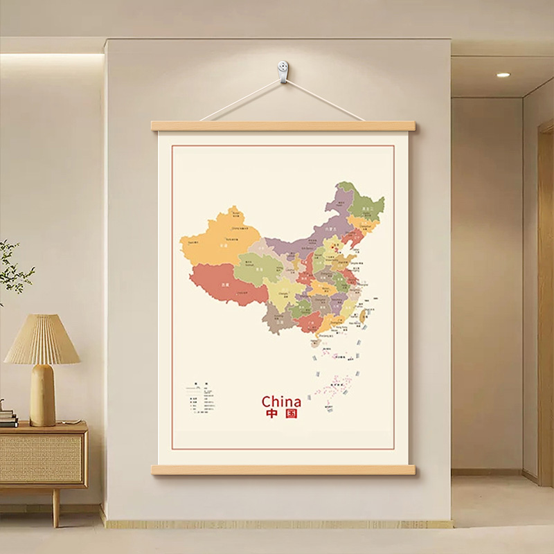 中国地图办公室客厅挂画